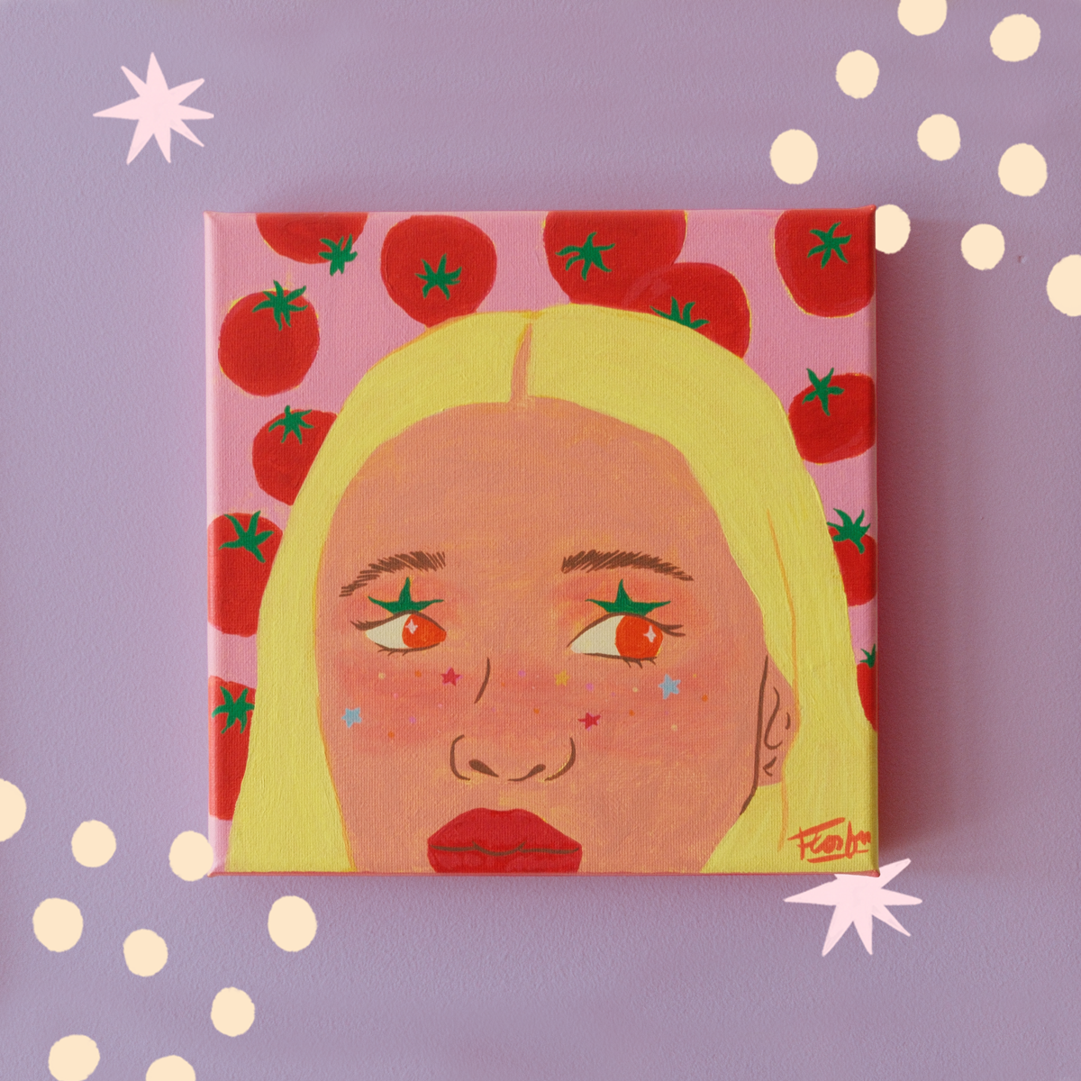 Tomato Girl - Acrylic on Canvas