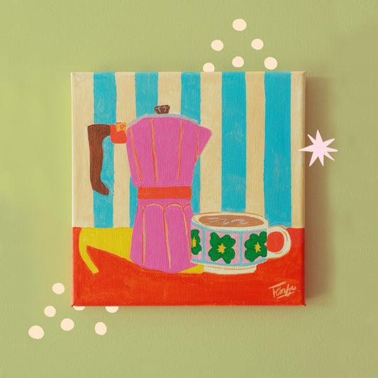Lucky Café - Acrylic on Canvas